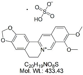 BBR00S: Berberine Sulfate