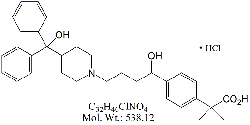 FXF00H: Fexofenadine HCl