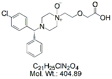 LCZ58B: Levocetirizine N-Oxide