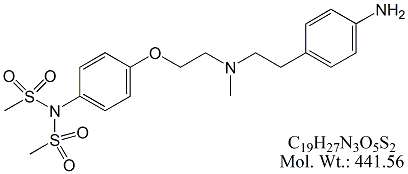 DFT56: Dofetilide N`-Desmethylsulfonyl N-Methylsulfonyl Impurity