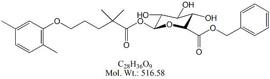 GFZ55: Gemfibrozil 1-O-β-D-Glucuronide Benzyl Ester