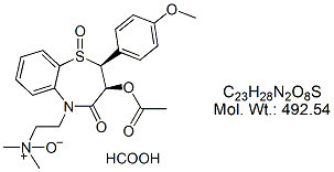 DTZ40F: Diltiazem Sulfoxide N-Oxide (Formate)