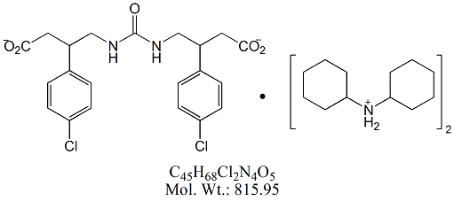 BCF50N: Baclofen Urea Dimer (DCHA Salt)