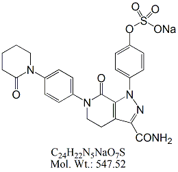 APX54N: Apixaban O-Desmethyl Sulfate Sodium Salt
