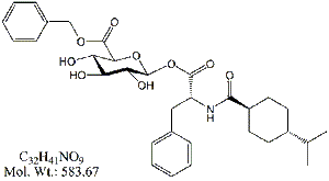 NTG51: Nateglinide Acyl-&#946;-D-Glucuronide Benzyl Ester