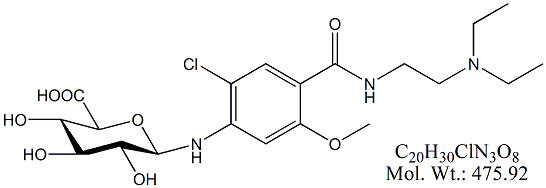 MCA51: Metoclopramide N4-β-D-Glucuronide