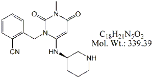 ALG72: Alogliptin Piperidin-3-ylamino Isomer