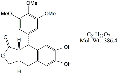PPT56: Podophyllotoxin 4-Deoxy 6,7-Dihydroxy