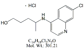 HCQ05H: Hydroxychloroquine EP Impurity E (HCl)