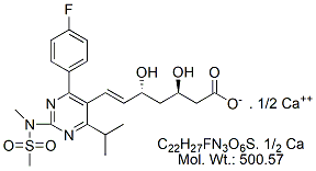 RSV52C: Rosuvastatin (3R,5R)-Isomer Calcium
