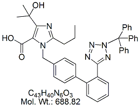 OLM38: Olmesartan N2-Trityl Impurity