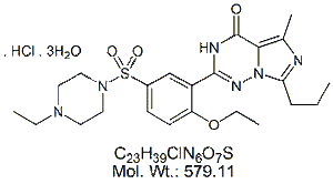 VDF00H: Vardenafil Hydrochloride Trihydrate