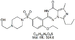 VDF50: Vardenafil Hydroxyethyl Impurity