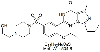 VDF50: Vardenafil Hydroxyethyl Impurity