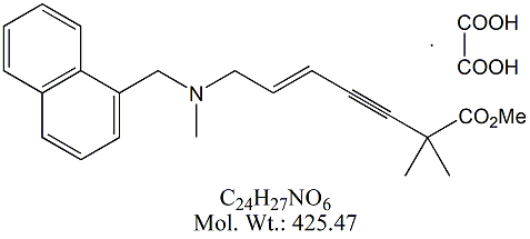 TBN51X: Terbinafine Carboxylic Acid Methyl Ester (Oxalate)