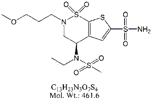 BRZ50: Brinzolamide Methanesulfonyl Amide