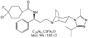 MRV57: Maraviroc 4-Desfluoro 4-Chloro Impurity