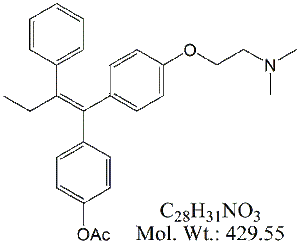 TMX54B: Tamoxifen (E)-4-Acetoxy Impurity