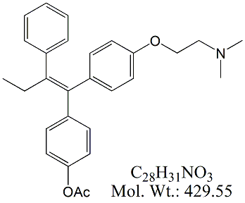 TMX54B: Tamoxifen (E)-4-Acetoxy Impurity