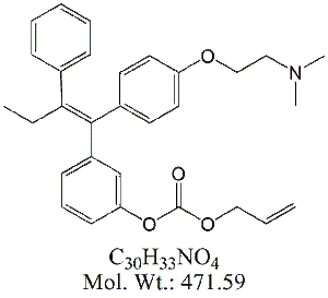 TMX64B: Tamoxifen (E)-4-Alloxycarboxyl Impurity