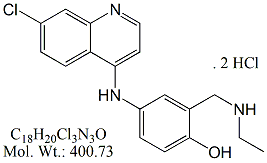 ADQ50X: Amodiaquine N-Desethyl Dihydrochloride