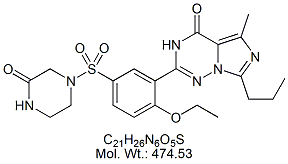 VDF58: Vardenafil N-Desethyl Oxopiperazine Impurity