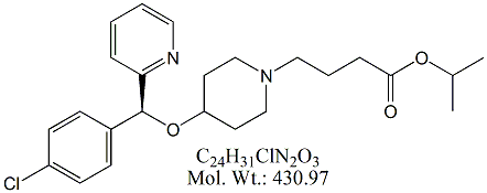 BPT63B: Bepotastine Isopropyl Ester