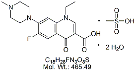 PFX00M: Pefloxacin Mesylate Dihydrate