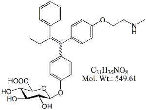 TMX59B: Tamoxifen N-Desmethyl 4-Hydroxy &#946;-D-Glucuronide