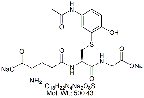GLT50N: Glutathione Acetaminophen Disodium Salt