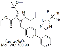 OLM45: Olmesartan Ethyl Ester N2-Trityl Methyl Ether