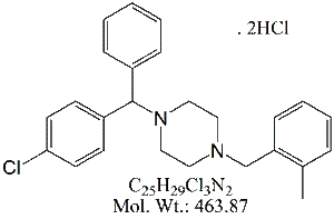 MCL22H: Meclizine USP RC B