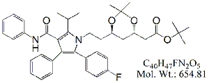 ATV59: Atorvastatin Acetonide t-Butyl Ester (4S, 6R)-Isomer