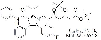 ATV59: Atorvastatin Acetonide t-Butyl Ester (4S, 6R)-Isomer