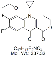 MXF36: Moxifloxacin Difluoro Ethoxy Ethyl Ester