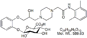RNL54B: Ranolazine O-Desmethyl beta-D-Glucuronide Impurity