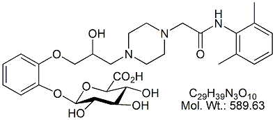 RNL54B: Ranolazine O-Desmethyl beta-D-Glucuronide Impurity