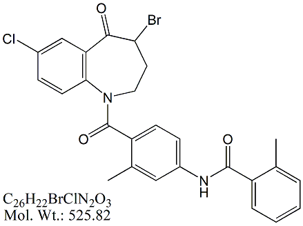 TVT45: Tolvaptan 4-Bromo 5-Oxo Impurity
