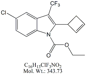 EFV69: Efavirenz Cyclobutenylindole Analog