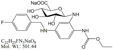 RGB53N: Retigabine N-β-D-Glucuronide Sodium Salt